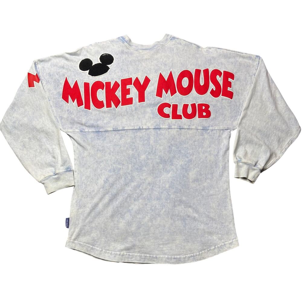 Disney Mickey Mouse Club Spirit Jersey XS Light Blue Gray Unisex